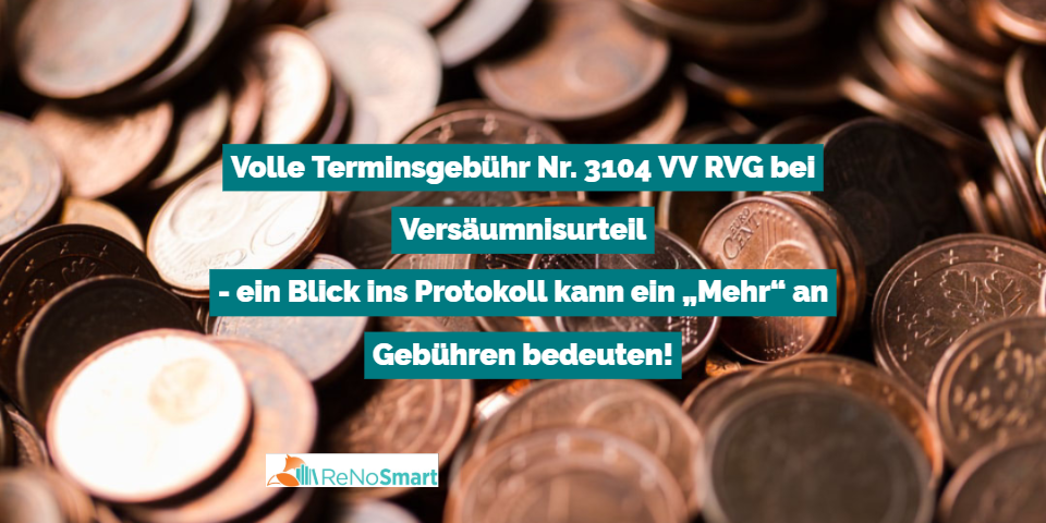 Ein Blick ins Protokoll kann ein „Mehr“ an Gebühren bedeuten