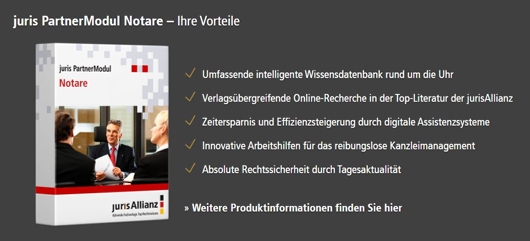 Kennt ihr schon das juris Partnermodul Notare?