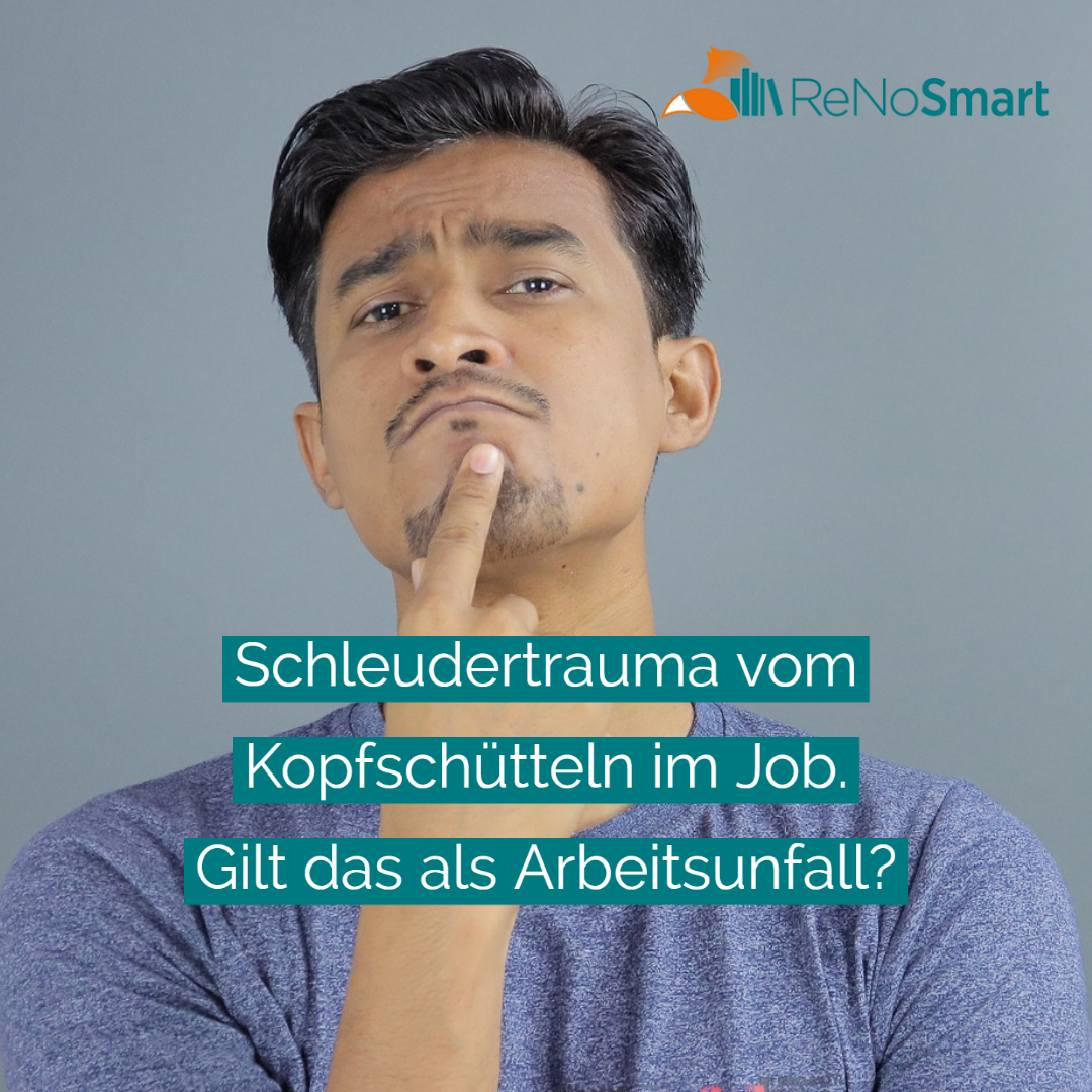 Schleudertrauma vom Kopfschütteln im Job. Gilt das als Arbeitsunfall? - Alles für ReNos