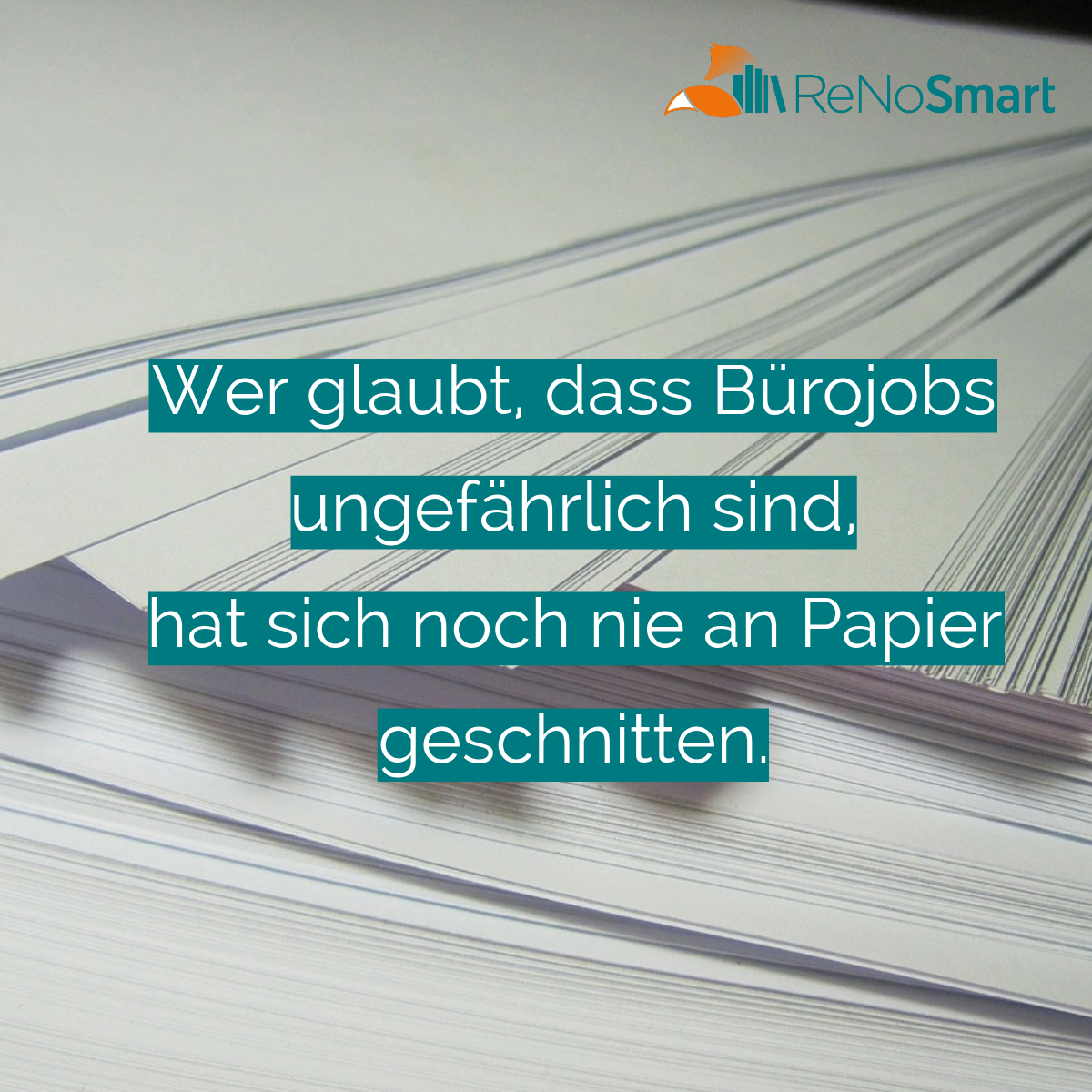Wer glaubt, dass Bürojobs ungefährlich sind, hat sich noch nie an Papier geschnitten. Alles
