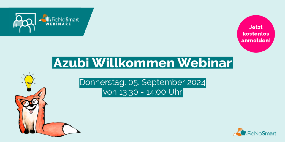 Azubi Willkommen Webinar: ReNoSmart begrüßt die neuen Kanzlei-Azubis ...