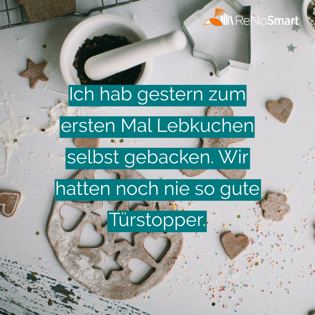 Ich hab gestern zum ersten Mal Lebkuchen selbst gebacken. Wir hatten ...
